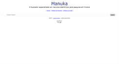 Desktop Screenshot of manuka.com.br
