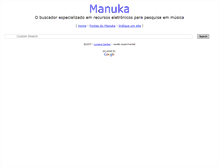 Tablet Screenshot of manuka.com.br